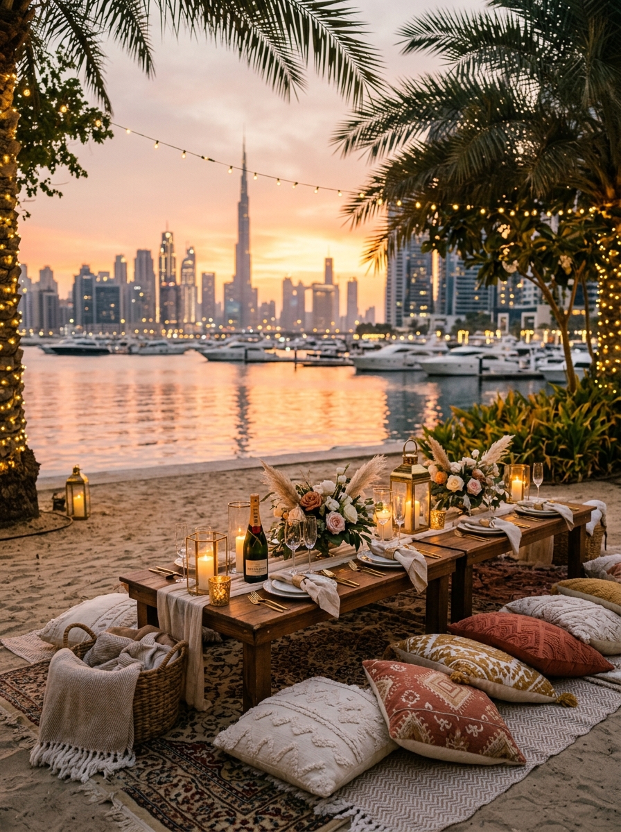 Romantic Sunset Picnic